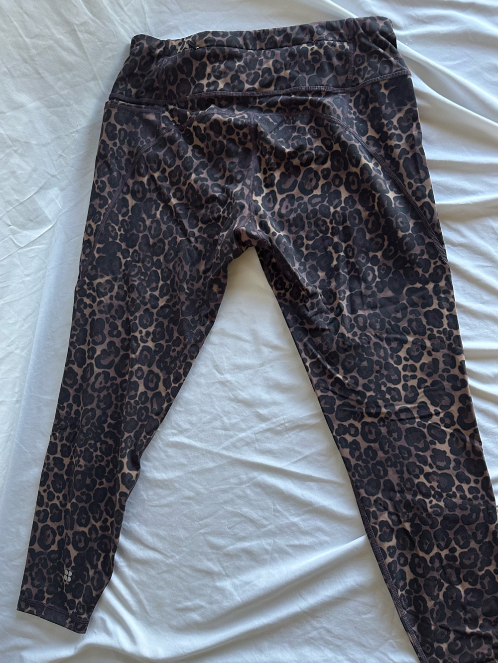 Sweaty Betty Leopard-Print Leggings in Brown and Black